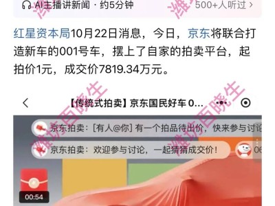 京東跨界造車引熱議！001號車7819萬成交，安全標簽成劉強東造車關鍵