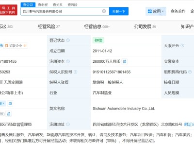 野馬汽車被列為經營異常