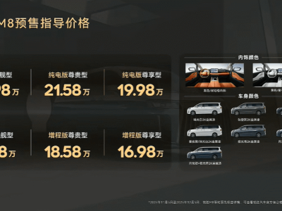 銳勝M8開啟預售:16.98萬起“宜商宜家”,動力多元舒適配置足