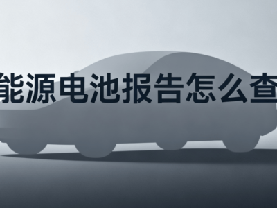 新能源電池健康如何查？四大實用查詢路徑，助你輕松掌握電池狀態