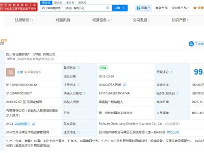古藺郎酒廠瀘州公司增資至35億  增幅25%