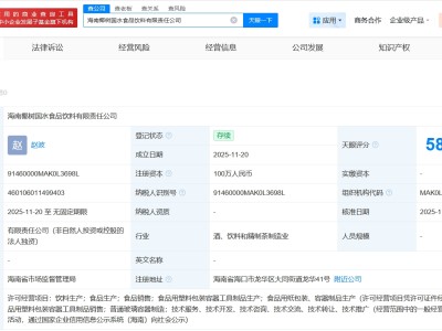 椰樹集團成立食品飲料新公司