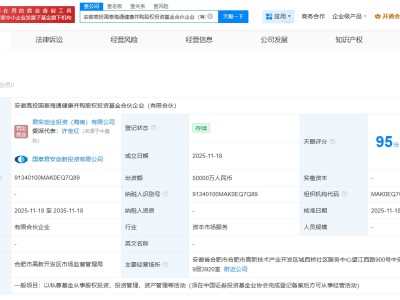 君實生物、國泰海通等成立健康并購基金  出資額5億