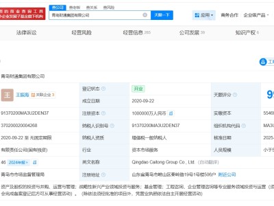 青島財通集團增資至100億 增幅約67%
