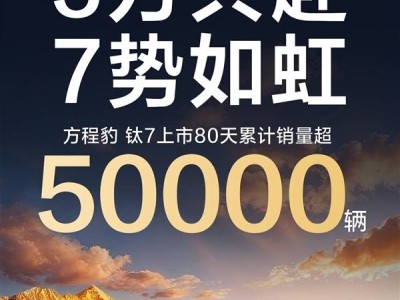 方程豹鈦7上市80天銷量超5萬(wàn) 10月破2萬(wàn)成暢銷SUV新勢(shì)力