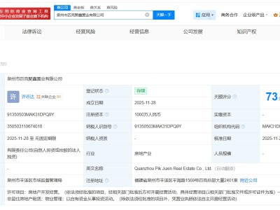 匹克集團在泉州成立新置業公司 注冊資本1000萬