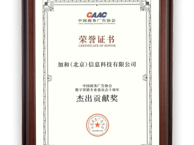 加和科技獲CAAC數委會“杰出貢獻獎”,數據智能與AI賦能品牌穩健增長