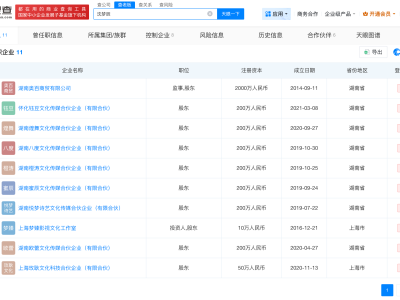 沈夢(mèng)辰關(guān)聯(lián)公司均已注銷