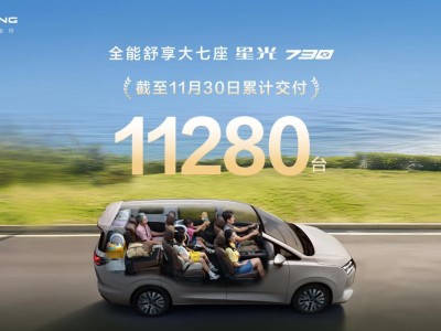 星光730上市熱銷11280臺,多元動力+七重禮開啟家庭出行新體驗