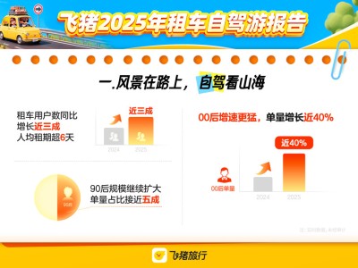 飛豬2025租車自駕游報告:用戶規模近三成增長,自駕游格局新變化
