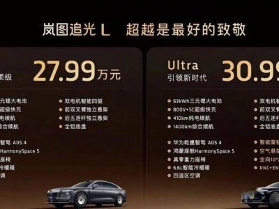 27.99萬起售!嵐圖追光L雙色車身登場,1400km續航挑戰BBA中大型轎車