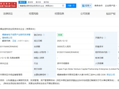 星網銳捷、合力泰等在福建成立創(chuàng)投合伙企業(yè) 出資額3億