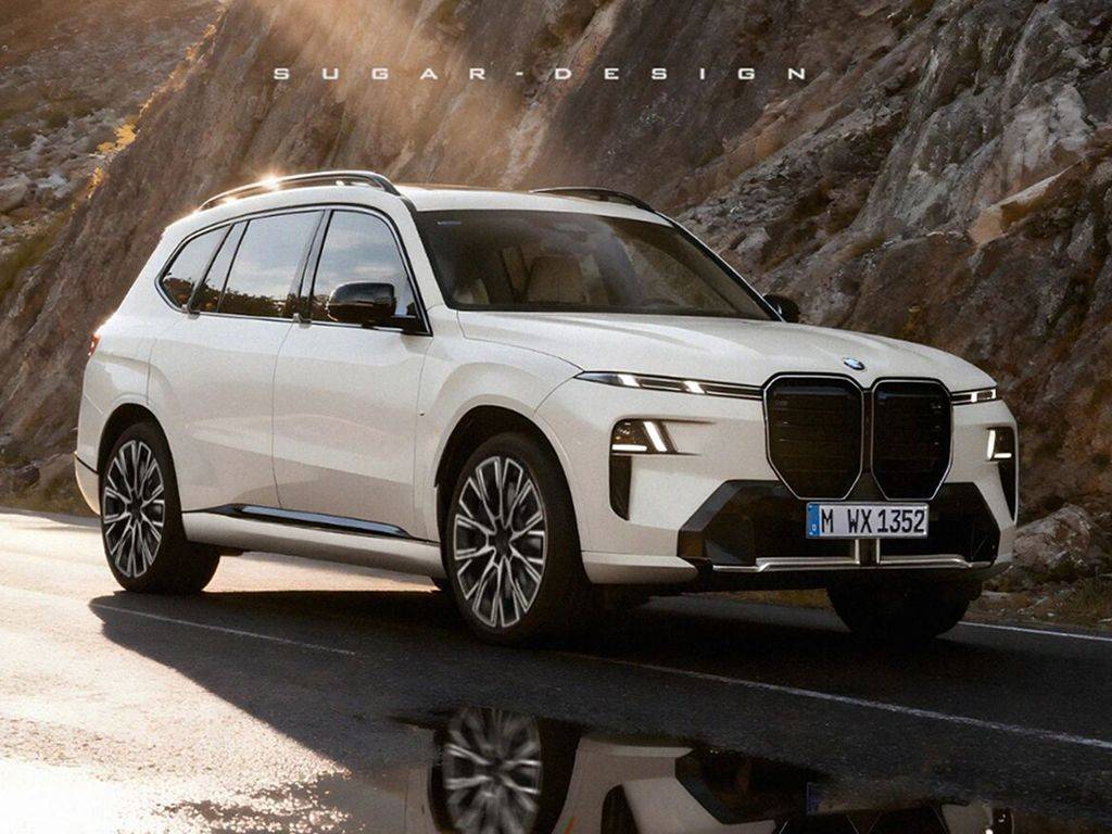 全新寶馬X7內飾渲染圖